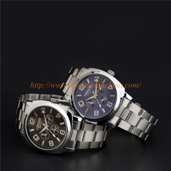 012C Stainless Steel Watch Luxury Imitation Diamond Watch Quartz Analog Watches Man Watch