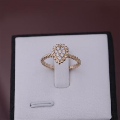Ouro cor-de-rosa Diamond Ring da referência JRG02674 18K do motivo do anel XS de Boheme da serpente