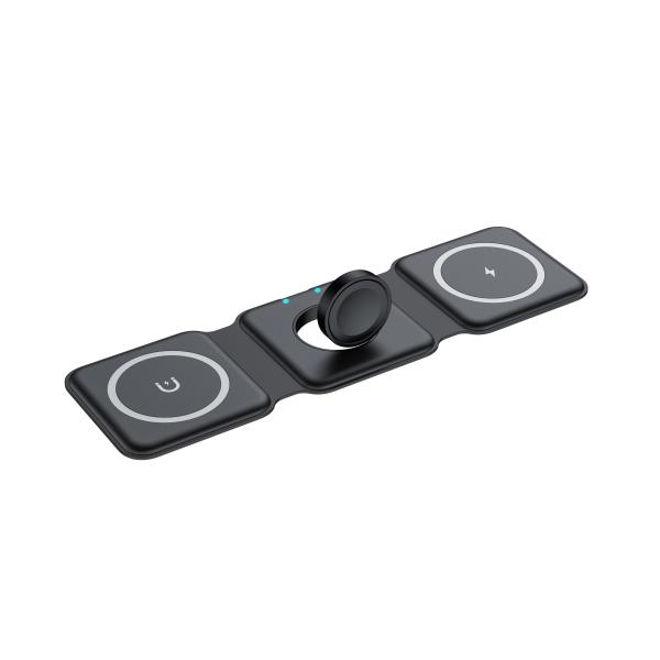2025 Wholesale Foldable Wireless Fast Charging Charger 15W/10W Large Output Mobile Phone Apple And Samsung Phone/Earphone Charger