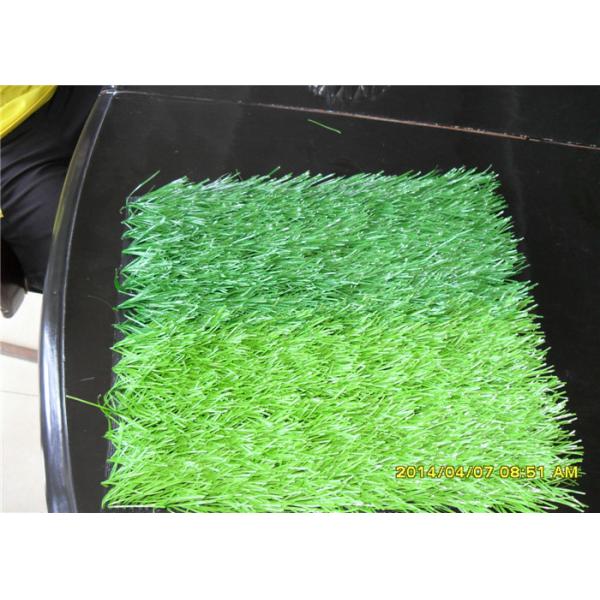 Fire proof , Apple Green Cricket Artificial Turfgrass For Playgrounds , 25 mm