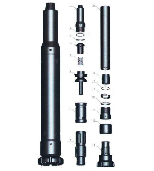 ДХД360 Дтх бьет бурение конструкции газовой скважины водяной скважины большой дыры