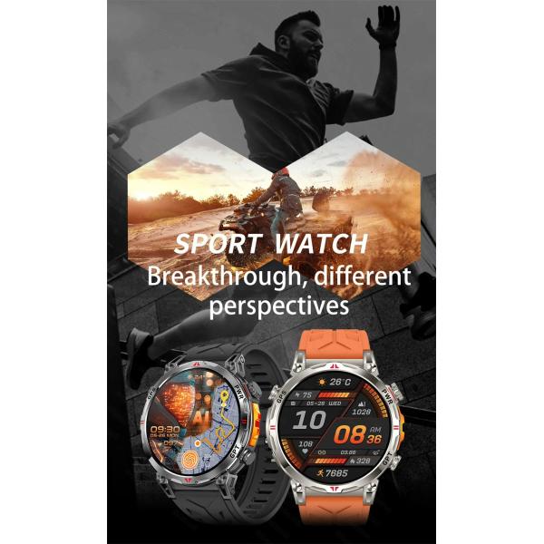 KC93 Smartwatch GPS AMOLED 3ATM Waterproof BT Call Smartwatch For Fitness Tracking