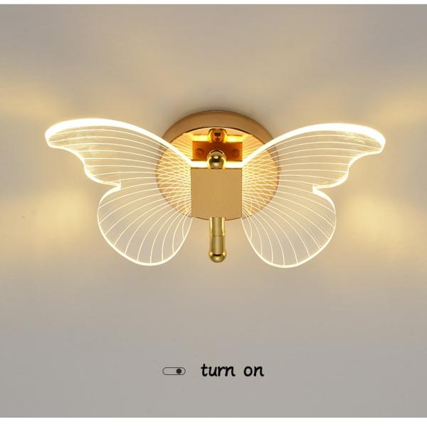 ТВ кровати и спальни гостиницы лампы стены роскошной бабочки свет цвета СИД 3 стены современного