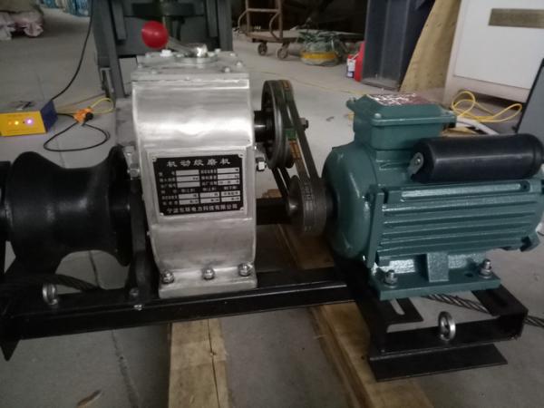 Steel Electric Cable Winch Puller / Portable Electric Winch For Cable Pulling