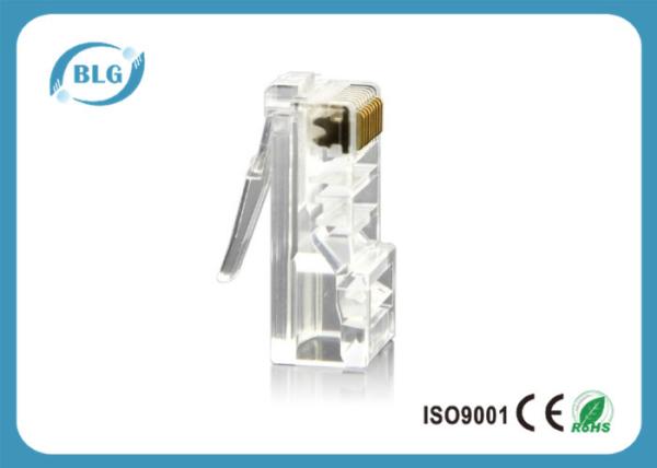 PC Housing Network Cable Accessories UTP 8P8C RJ45 Male Connector Gold Plated Contact Blade