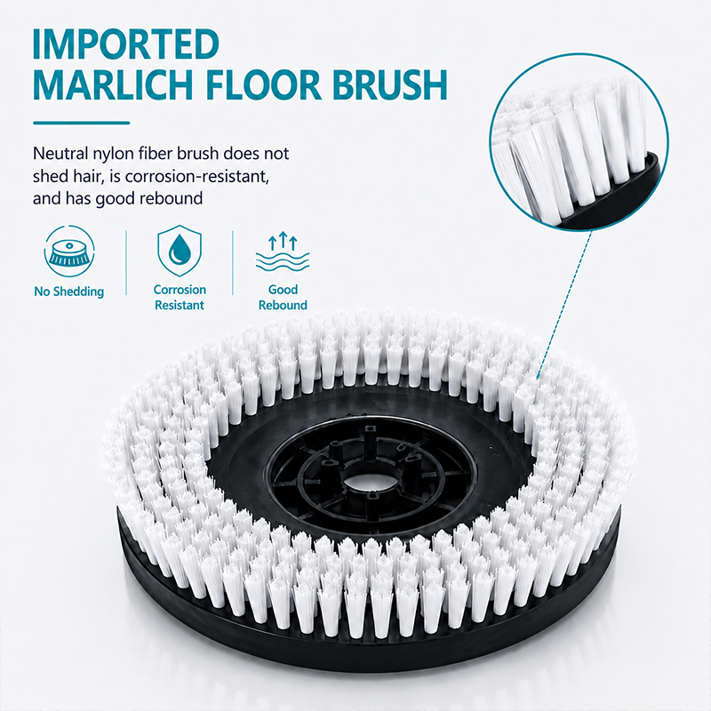Mini Double Brush Floor Scrubber Auto Electric Floor Scrubber Dryer Mop Machine