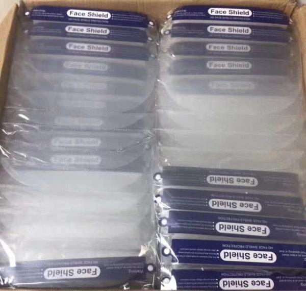 Full Plastic Protective Face Shield Disposable Anti Fog For Adult / Children