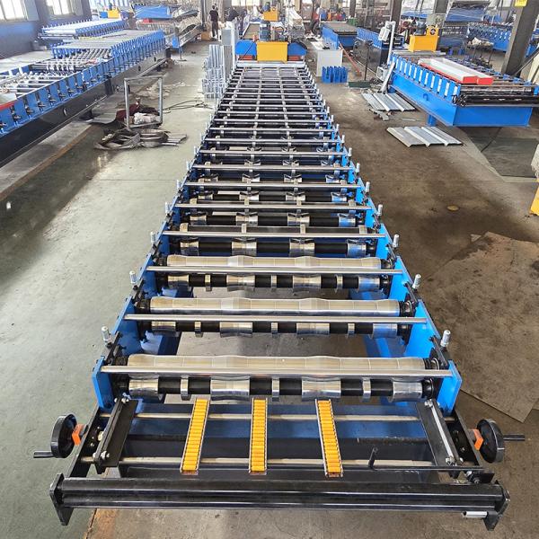 Hydraulic Cutting Tr4 Roofing Sheet Roll Forming Machine for Sales with Crimping Together