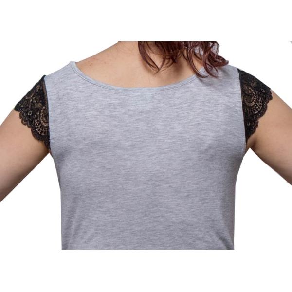 Soft Gery Melange Jersey Ladies Nightwear Women ' S Loungewear Outfits