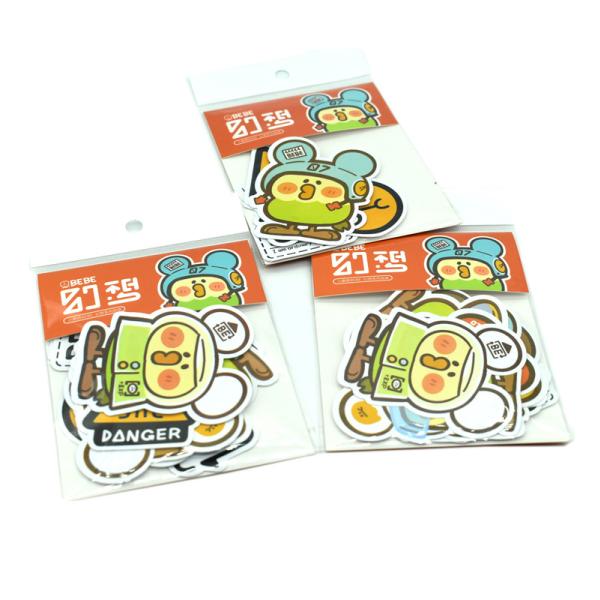 UV Proof Die Cut Printed Cartoon PVC Vinyl Stickers