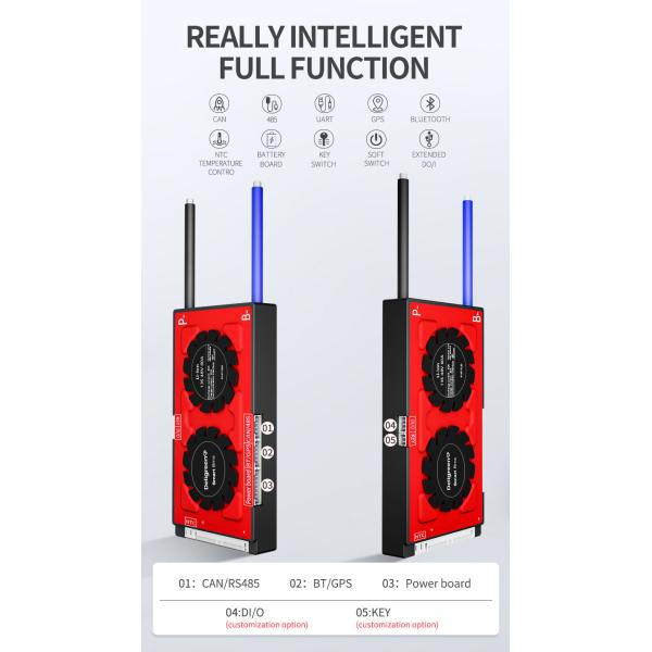Daly Smart Bms 12S 36V 150A Система хранения солнечной энергии для дома Литий-ионная батарея Ess с Bluetooth/Rs485/Can Parallel Bms