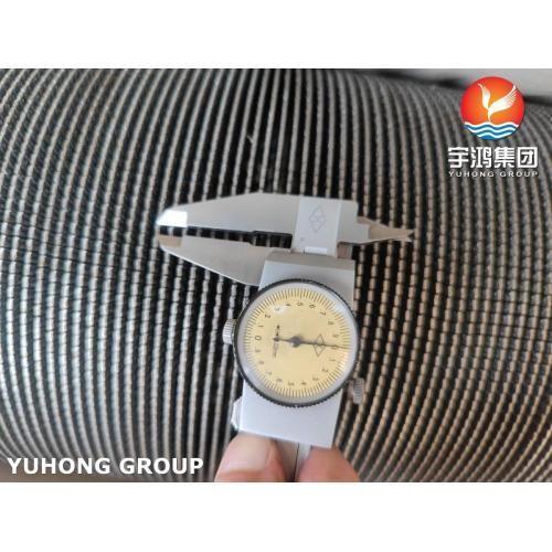 SS409 Integral Low Serrated Finned Tube Helical ASTM A312 TP347
