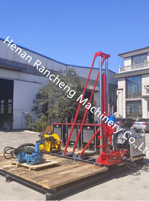 42KW Core Drilling Rig Small Diamond Core Drill Rig с 0-1200rpm верхний привод вращающейся головы и 700KGS подъемной силы