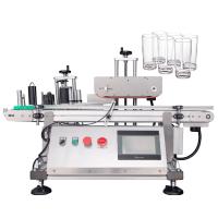 Máquina de etiquetas automática da garrafa redonda de YM400 Benchtop para o doce