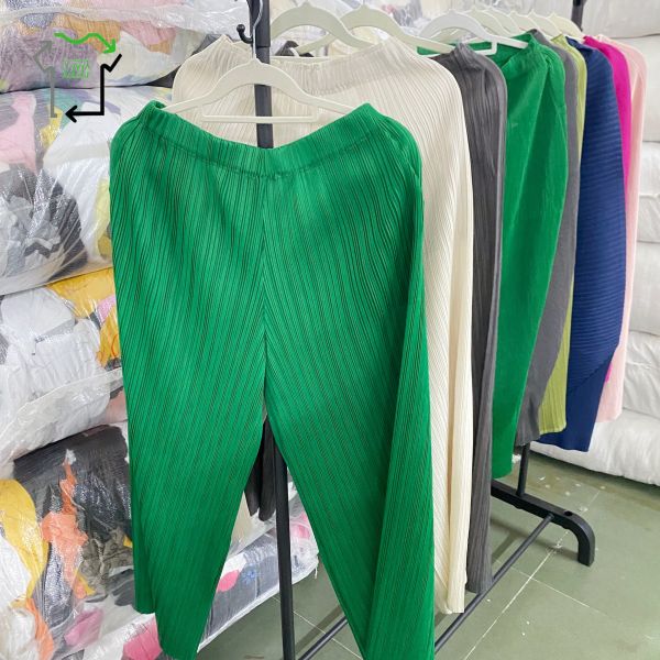 All Season Used Women's Pants Pleated Second Hand Chinese Pants Grade A
