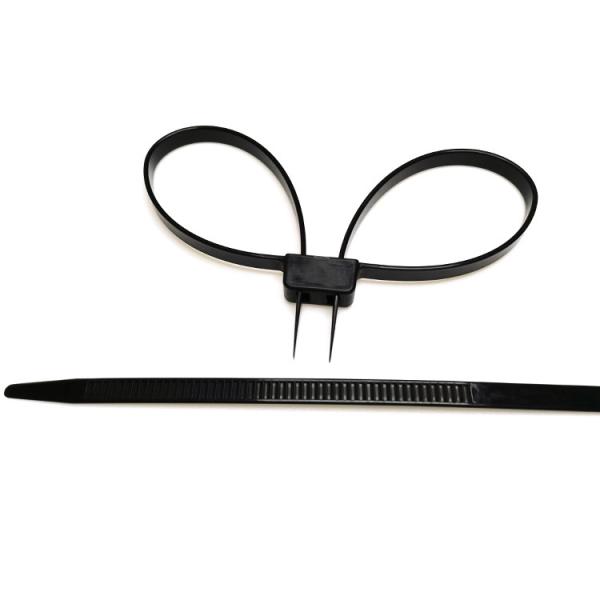 US-NHC12X690 Pull Tight Cable Tie Police Security Double Flex Plastic Nylon