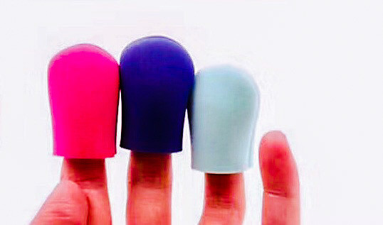 Multicolor Latex Free 4*6cm Beauty Fingertip Sponge