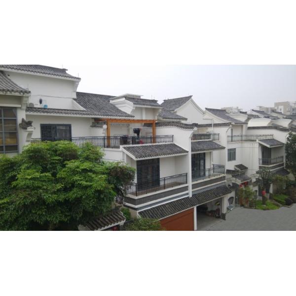 20*20cm Carreaux de toit bon marché de style ancien chinois en argile carreaux plats panneau carreaux auvents carreaux pour la maison chinoise