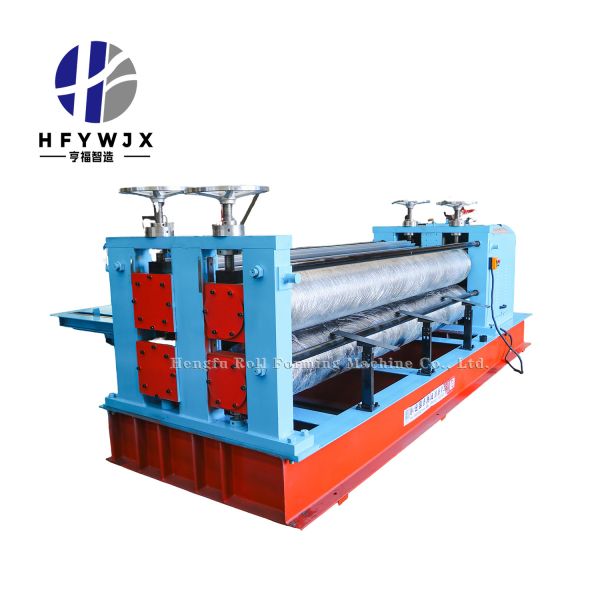 Full Automatic Horizontal Barrel Corrugation Machine PLC Control System And 750mm-1250mm Rolling Width