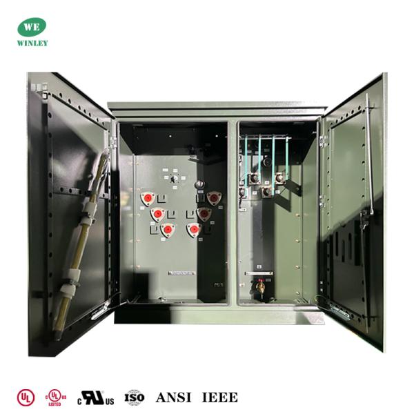 UL規格3相パッドマウント変圧器 1500Kva 12.47KV～480Y/277 ANSI DOE IEEE CSA規格