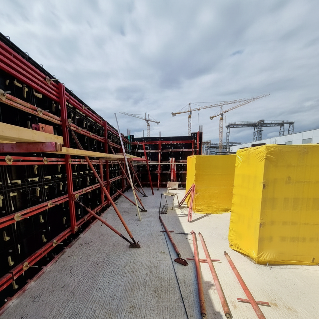 Durable Modular Plastic Formwork Black / White ABS Plastic Formwork For Precast And Cast In Situ