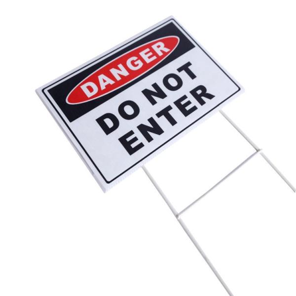 Corflute Sign Long Lasting Corrugated Plastic Signage Option Ideal for Outdoor Exhibitions Campaigns Construction Sites and Activities