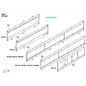 Peças sobresselentes de maquinaria de matéria têxtil do quadro do liço, liga de