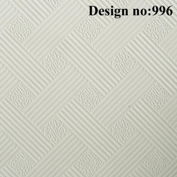 Embossed Polyvinyl Chloride PVC Film for Interior Gypsum Ceiling Tiles