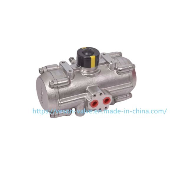 Stainless Steel Pneumatic Actuator with Double-acting Cylinder and Hard Anodized Aluminum Construction