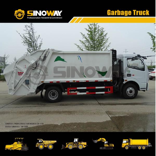 4×2 Chassis Sanitation Garbage Collection Truck Waste Removal Trucks 95km/H Max Speed