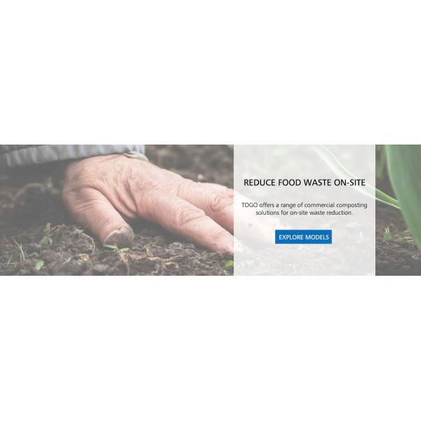 Solvents SUS304 Automatic Food Waste Decomposer Compost Processing