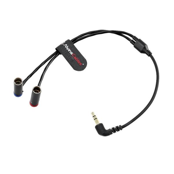 Los cables de Alvin RØDE GO II/Canon C70 3.5mm TRS para el cable de separación TA3M Mini XLR de 45 cm