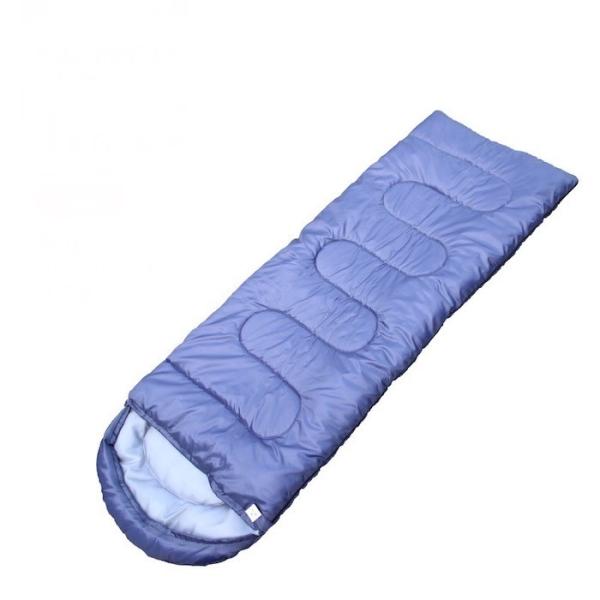 Customized 210*75CM Blue Waterproof 190T Polyester Outdoor Mountain Sleeping Bags For Cold Weather