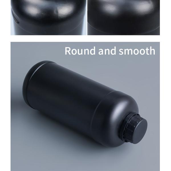 Acid Etch LML Detergent Matte Black Plastic Bottles 110*220*43mm