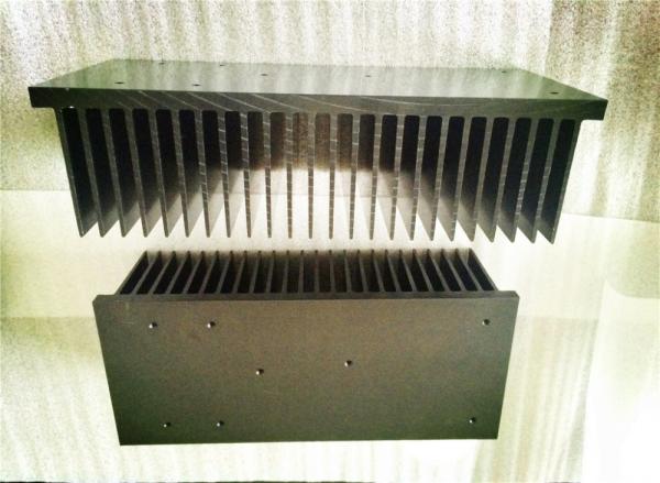 Bonded Fin Aluminum Heatsink Extrusion Profiles Customized Shape Color