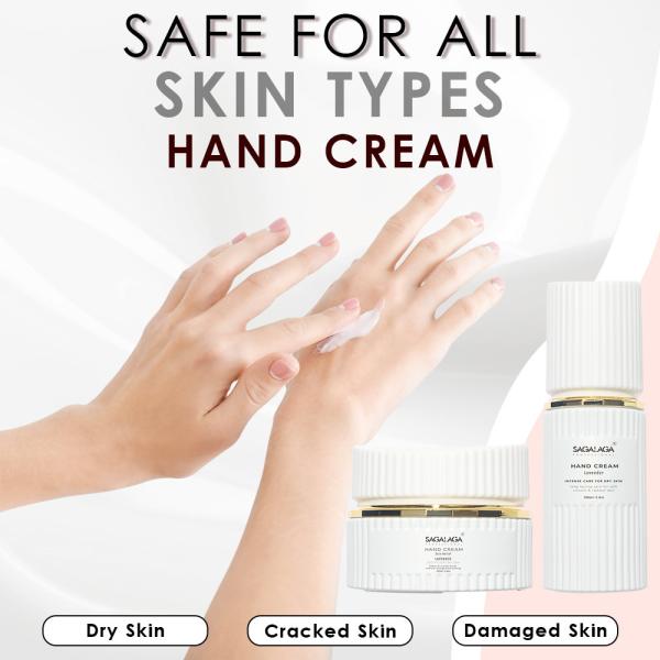 SAGALAGA Moisturizing Hand Cream for Dry Hands 100ml Bottle Custom Logo Hydrating Nail Care Lotion Moisturizing