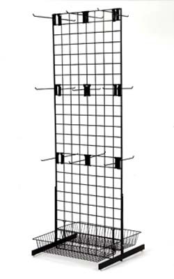 Регулируемые 2 -, который встали на сторону гальванизированные стеллажи для выставки товаров л 24 пола металла провода в 25 х 66