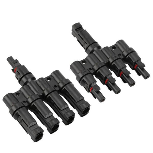 Аттестованный Ce солнечный соединитель Mc4 Splitter 4 до 1 кабеля между панелями солнечных батарей
