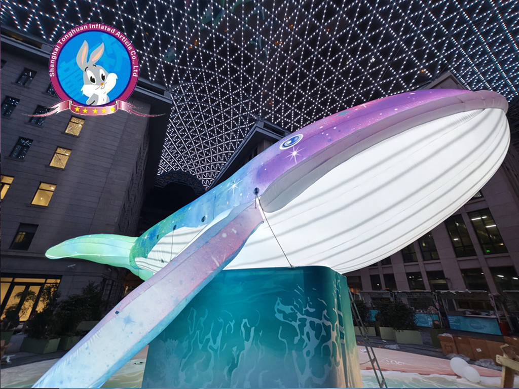 Custom Lighted Advertising Inflatable LED Display Model Giant Event Decoration Structure for Commercial Plaza Festival Promotion
