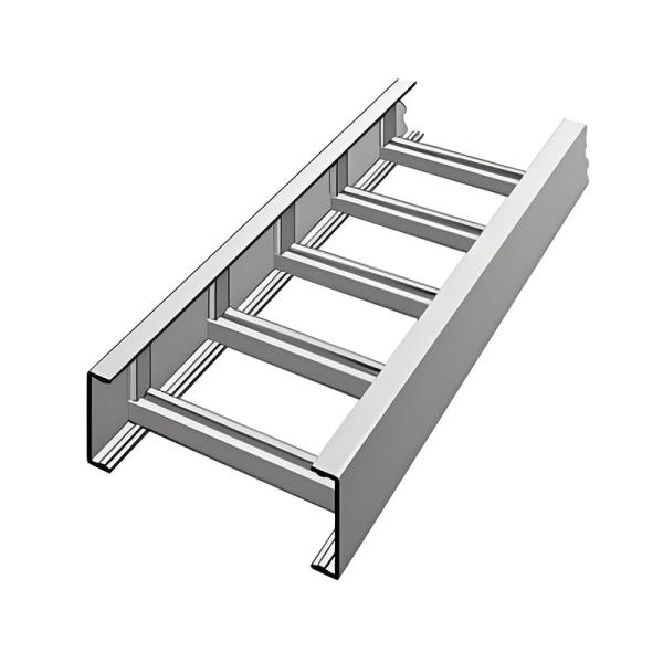High Load Capacity Ladder Type Cable Tray With Galvanized Finish High Flexibility Up To 500kg