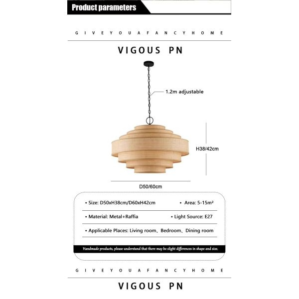 Living Dining Bedroom B&B Decoration Home Pendant Lights Indoor Lighting Fixtures Japan Style Wabi Sabi Fabric Chandelier (WH-VP-303)