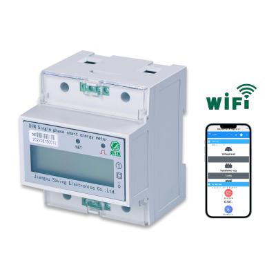 Prepaid Electric Single Phase Meter LCD Display Electric Sub Meter Single Phase