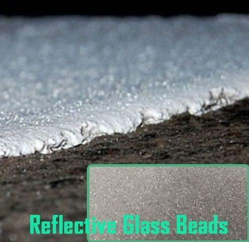 46HRC Reflective Glass Powder 2.5g/Cm3 Reflective Beads For Traffic Paint