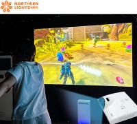 Máquina de juegos somatosensoriales Mech Warrior Proyección de pared interactiva con detección de movimiento