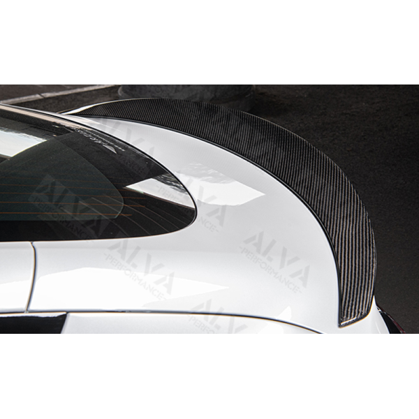 Tesla Model 3 2019 Dry Carbon Fiber Rear Spoiler Rear Wing Body Kits Lightweight Racing Upgrade