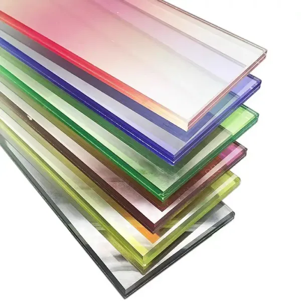 Low E Coated Gradient Laminated Glass Sheet 6mm+6mm Office Partition Bathroom Design
