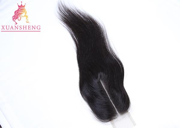 Virgin Hair 2*6 Middle Part Lace Closure , Kim K Straight Lace Closure