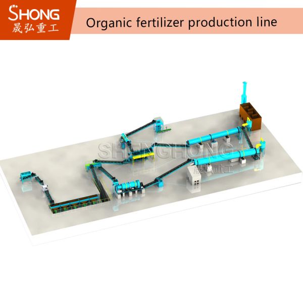 4-5t/h Organic and Compound Fertilizer Production Line with One-Step Molding Process for Recycling Organic Waste