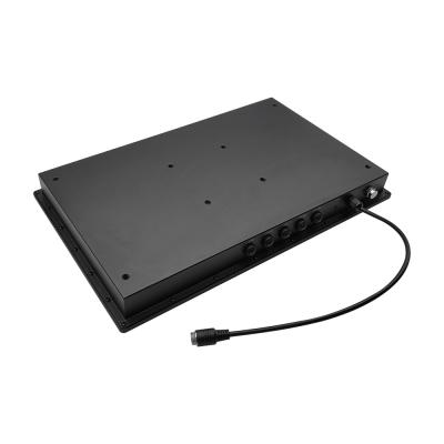 18.5 Inch Waterproof Monitor in Black Stainless Steel Must-Have for Industrial Application