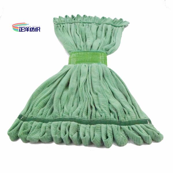 18oz Wet Mop Refill Pads Large Size Green Loop End Tube Mop Head